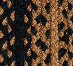 Ebony Braided Rugs ,BR-180 20"x30" to 8'x10' Oval